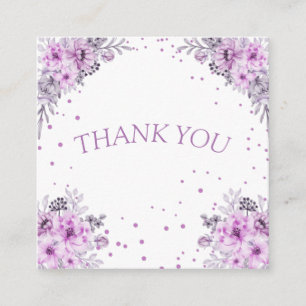modern thank you wedding roses thank you card