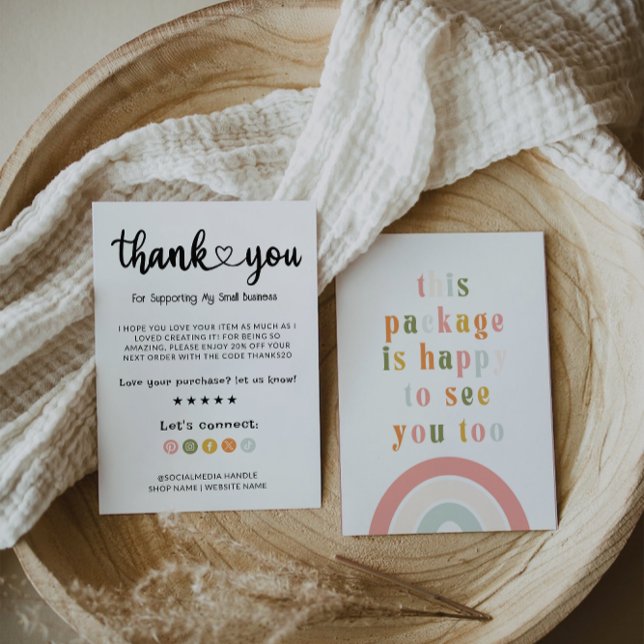 Modern Thanks For Your Purchase Card (Creator Uploaded)