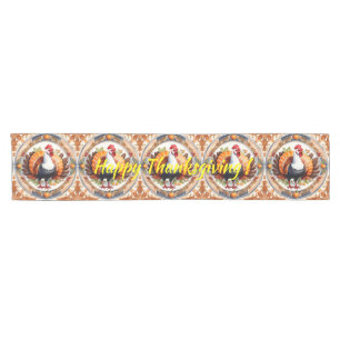 Modern Thanksgiving Pumpkin Autumn Collection Short Table Runner