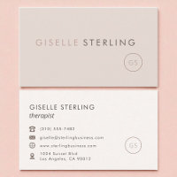 Modern Therapist Blush Pink Minimalist Luxury 