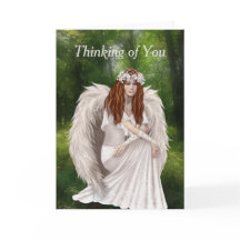 Modern Thinking of You with Beautiful White Angel