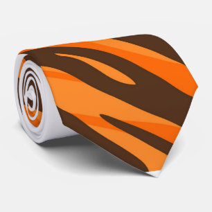  Modern Tiger fur print pattern Tie
