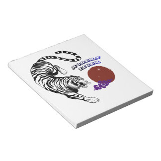 Modern Tiger Graphic Art Notepad