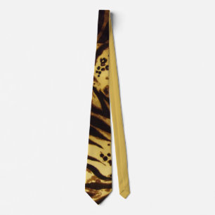 Modern Tiger Striped Pattern Men's Tie