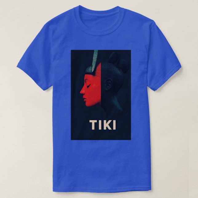 Modern Tiki Art with Bold Tribal Aesthetic TShirt (Design Front)