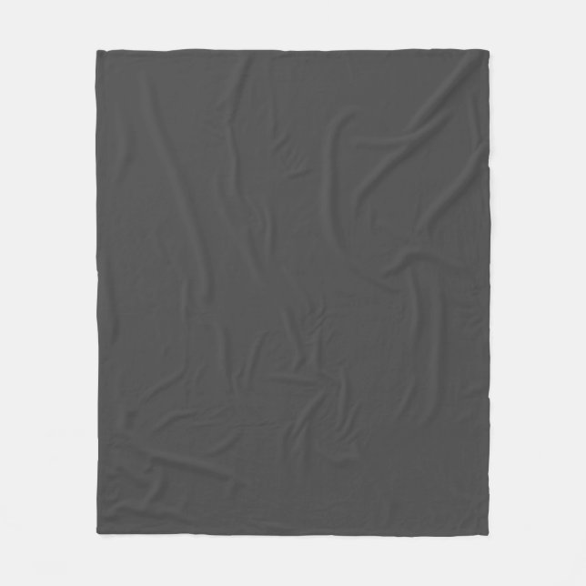 Modern Tiled Dark Grey Monogrammed Name/other Text Fleece Blanket (Front)