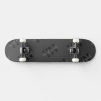 Modern Tiled Dark Grey Monogrammed Name/other Text