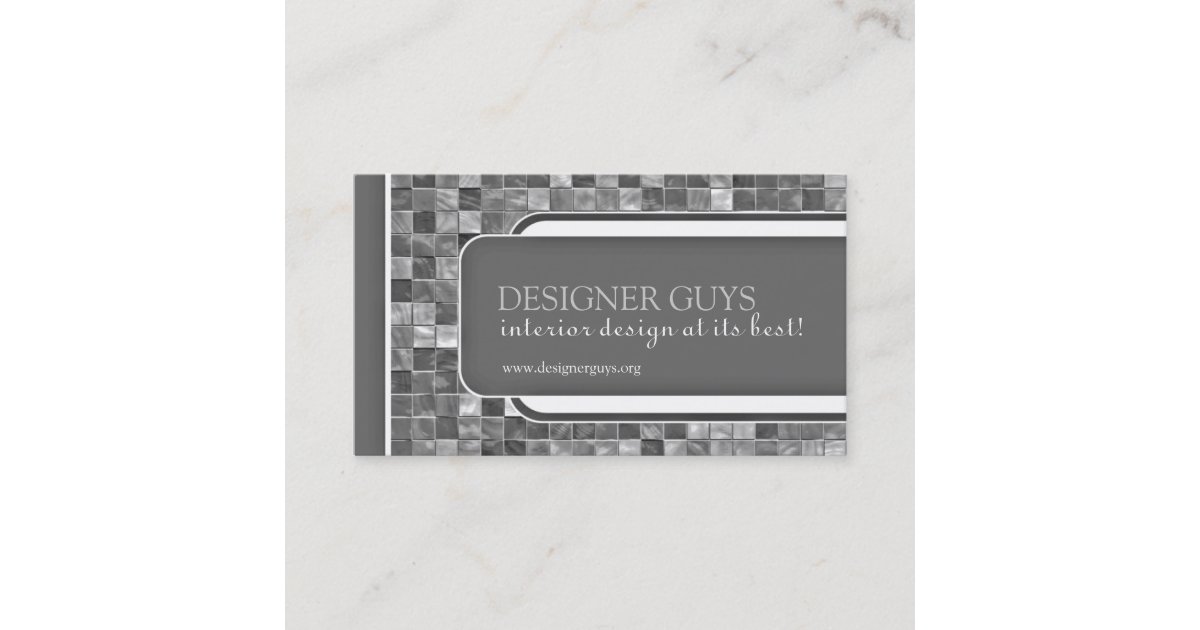 Modern Tiles Business Card Zazzle