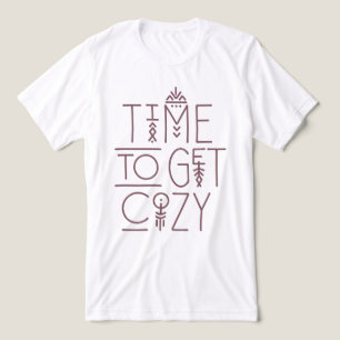 Modern Time to Get Cozy Design Tri-Blend Shirt