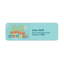 Modern Tis the Season Fun Colourful Christmas