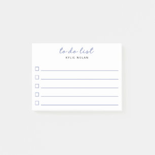 Modern To Do List Blue Checkbox Lined  Post-it Notes