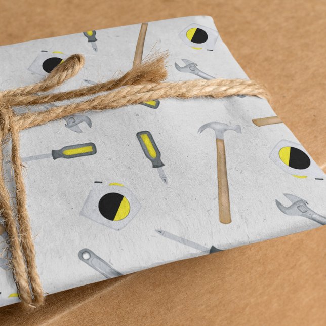 Modern Tools Pattern Whimsical Fun Modern Tissue Paper (Creator Uploaded)