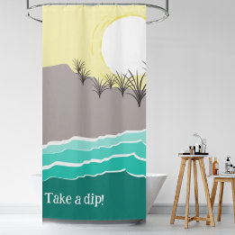 Modern Torn Sunset Beach Shell - Take A Dip!
