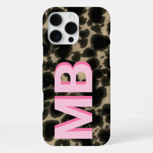 Modern Tortoiseshell Monogram iPhone 16 Pro Max Case