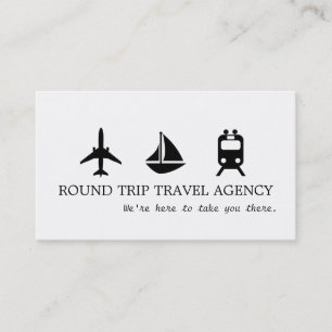 Modern Travel Agency Agent Business Card