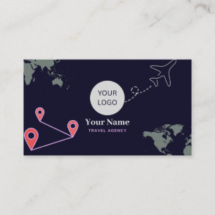Modern Travel Agency Business Card