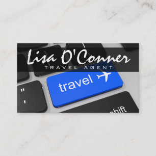 Modern Travel Agent Agency Company Business Card
