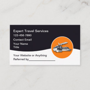 Modern Travel Agent And Advisor Business Card