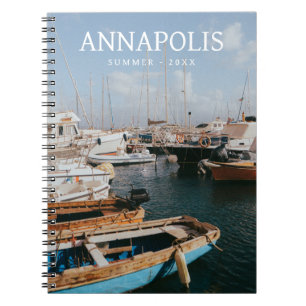 Modern Travel Destination Photo Keepsake Notebook