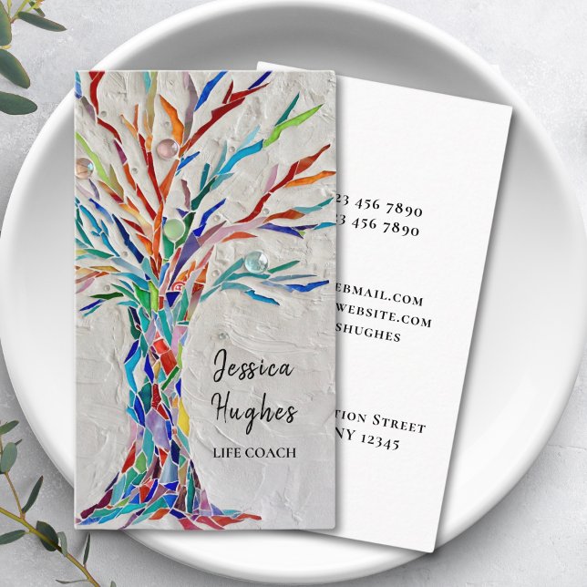Modern Tree Life Coach Business Card (Creator Uploaded)