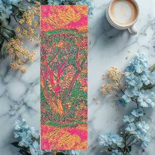 Modern Tree of Life Abstract Art Soothing Calming Yoga Mat