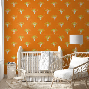 Modern Tree Of Life With Dots And Heart 1 Wallpaper