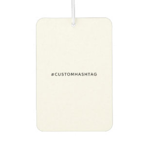 Modern Trending Hashtag Custom Social Media Design Air Freshener