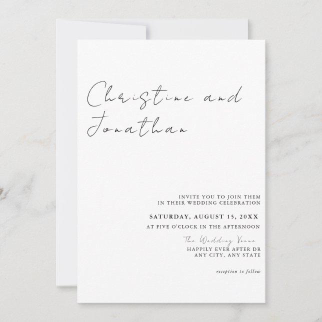 Modern Trending Wedding Invitation (Front)