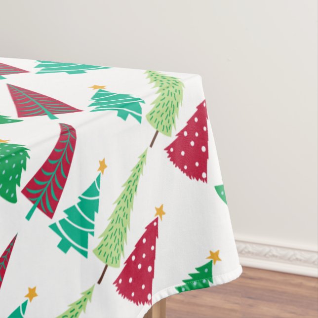 Modern trends Christmas Trees Tablecloth (In Situ)