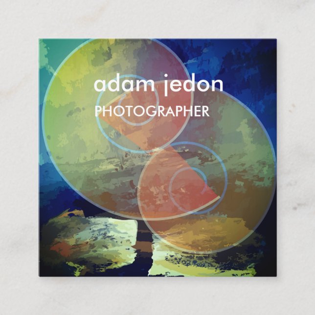 Modern Trends, Geometrical  Square Business Card (Front)