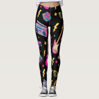 Modern Trendy 80s Style Pretty Black