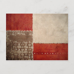 Modern Trendy Abstract Postcard