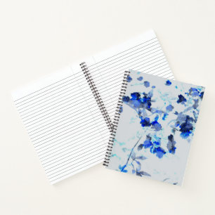 Modern, trendy art of floral / flower pattern notebook