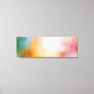 Modern Trendy Artwork Colourful Abstract Red Pink Canvas Print