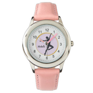 Modern Trendy Ballerina Ballet Dance Personalized Watch