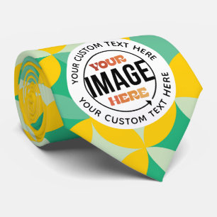 Modern Trendy Birthday Holiday Gift Personalized Tie