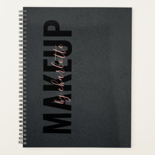 Modern Trendy Black Pink Appointment Book Planner