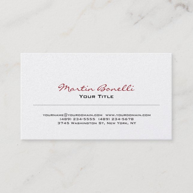 Modern Trendy Business Card (Front)