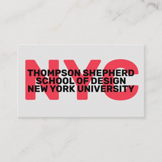 Modern Trendy Business Card (Front)
