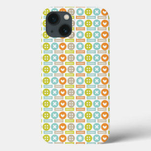 Modern & Trendy Button Pattern iPad Case