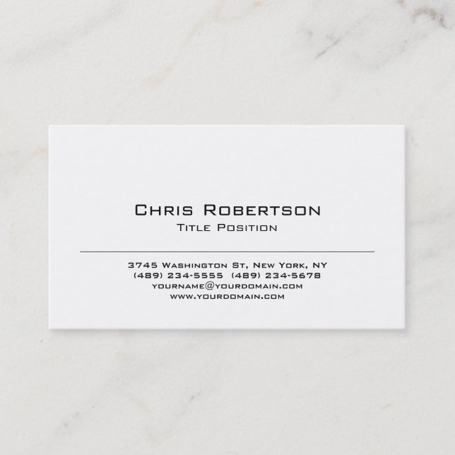 Modern Trendy Charming Business Card (Front)