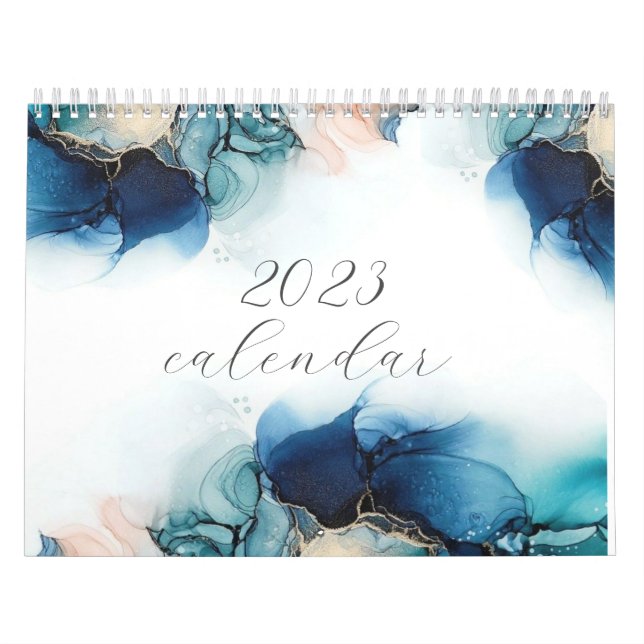 Modern trendy chic elegant 2023 calendar (Cover)