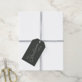 Modern Trendy Christmas | Forest Green Dark Dusky Gift Tags (With Twine)