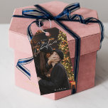 Modern Trendy Christmas |  Romantic Couple Photo  Gift Tags<br><div class="desc">Share the magic of the season with loved ones using this modern and trendy Christmas card featuring a romantic couple's photo. Perfect for holiday greetings,  this stylish design combines festive cheer with sentimental charm.❤️</div>
