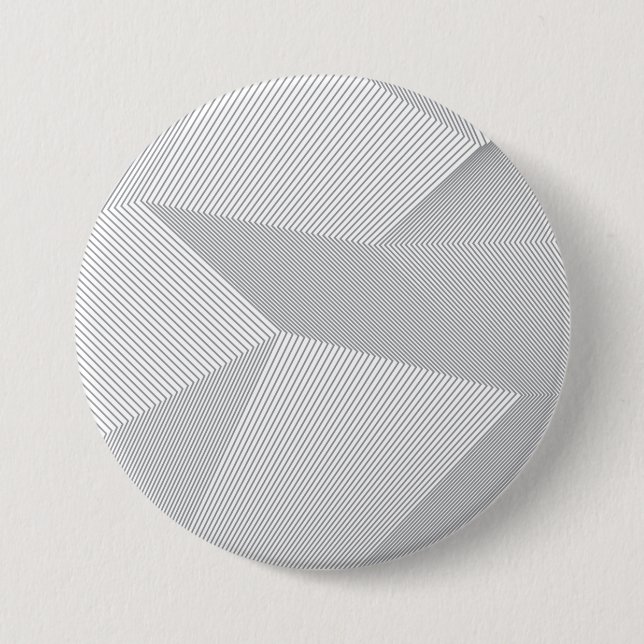Modern, trendy, cool, simple, artistic pattern 3 inch round button (Front)
