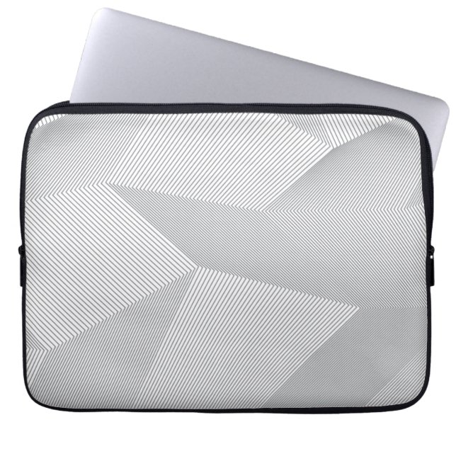 Modern, trendy, cool, simple, artistic pattern laptop sleeve (Front)