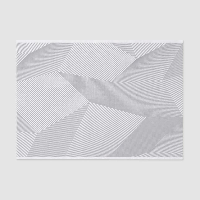 Modern, trendy, cool, simple, artistic pattern tissue paper (Front)
