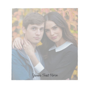 Modern Trendy Create your own photo and Text Notepad