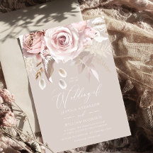 Modern Trendy Designer Elegant Blush Wedding