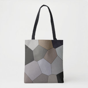 Modern Trendy Earth Toned Pattern Tote Bag